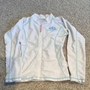 Girls sun cover/rashguard zip up